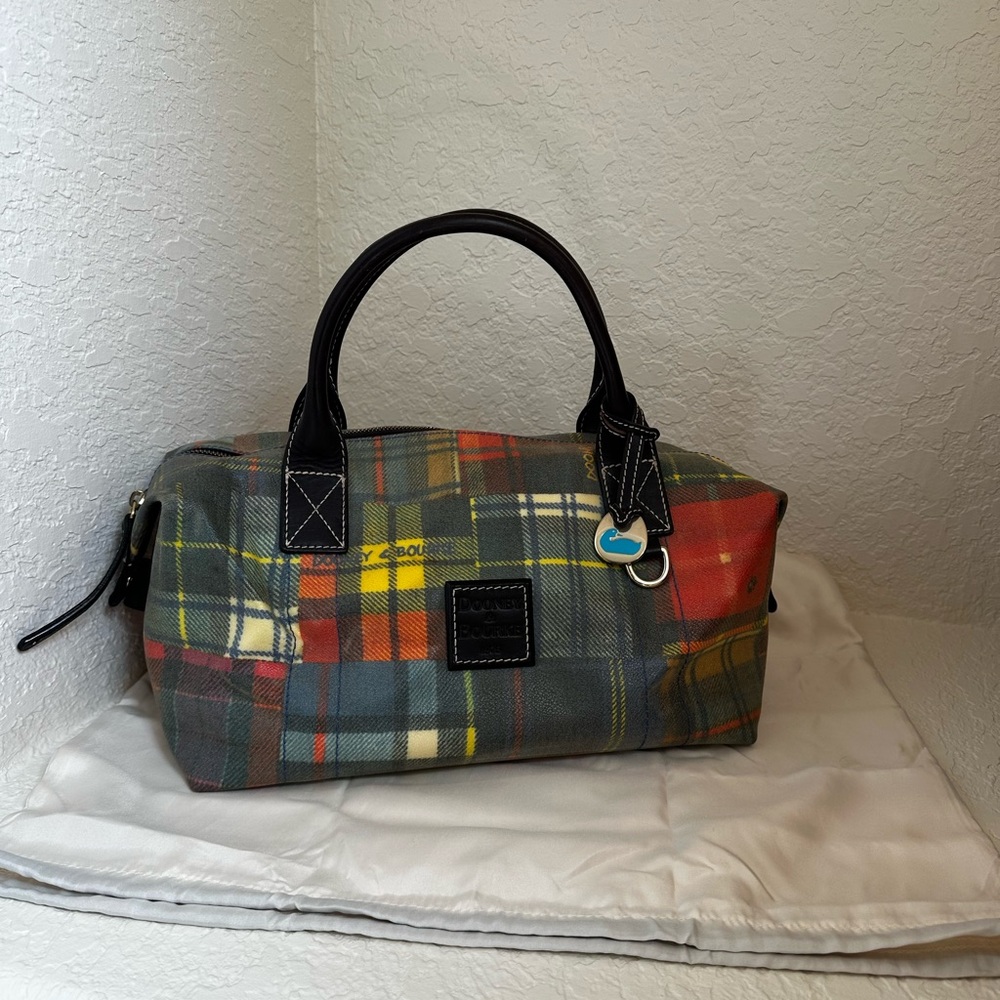 Dooney & Bourke Multicolor Plaid Travel Bag